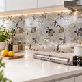 Oil Proof Floral Wallpaper Sticker (100x60cm)