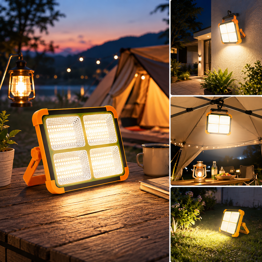 Solar LED Flood Light – High Brightness & Portable Power Bank