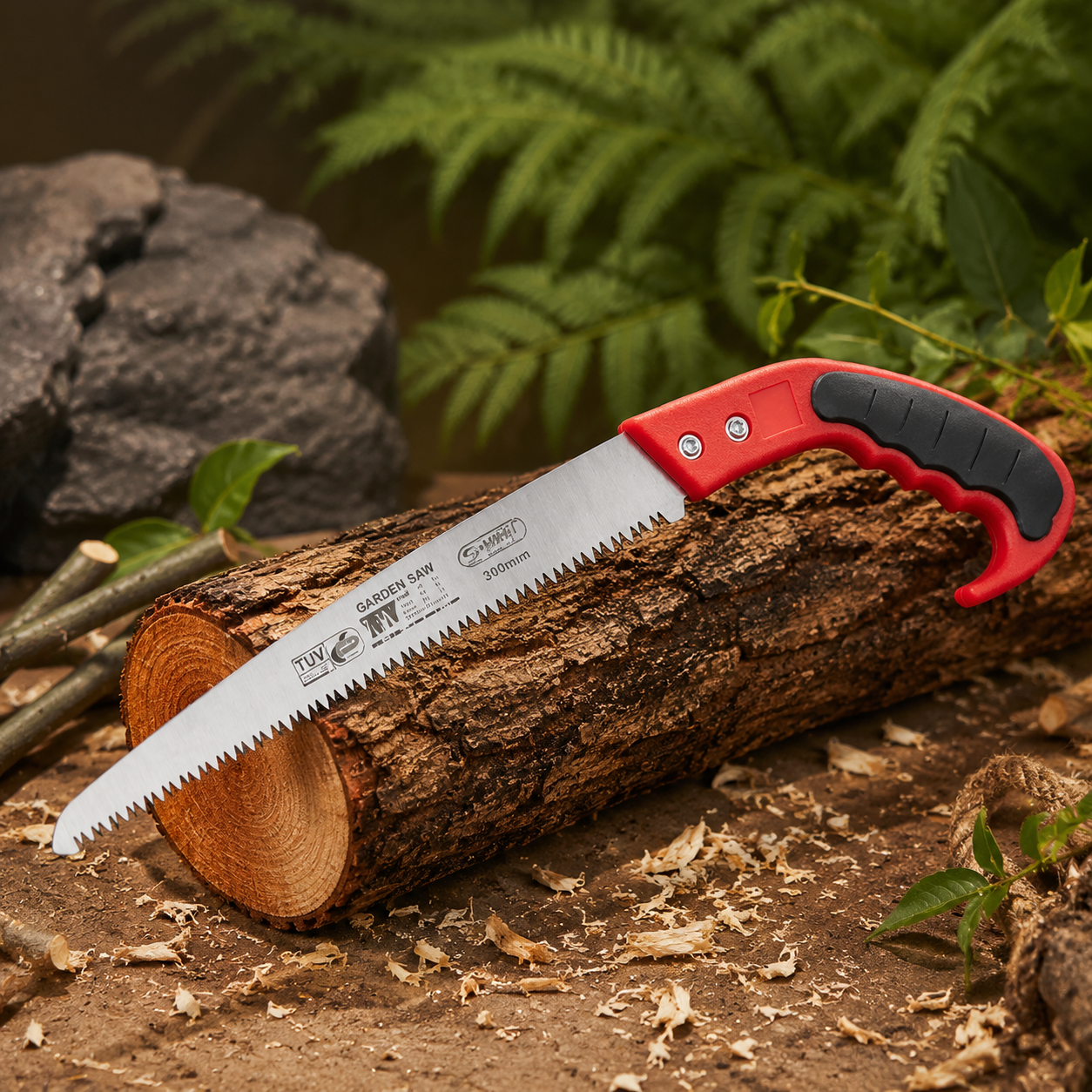 Garden Pruning Saw – Heavy-Duty 300mm Sharp Serrated Blade