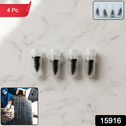 Spiral plug kit for tire repair on car and bike