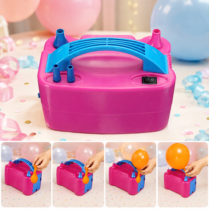Electric Balloon Pump – Dual Nozzle Inflator | Play & Move