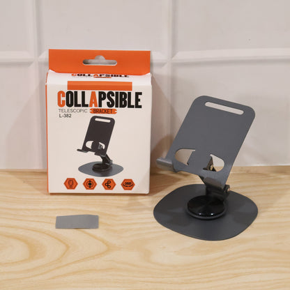 Portable foldable metal mobile stand with stable base