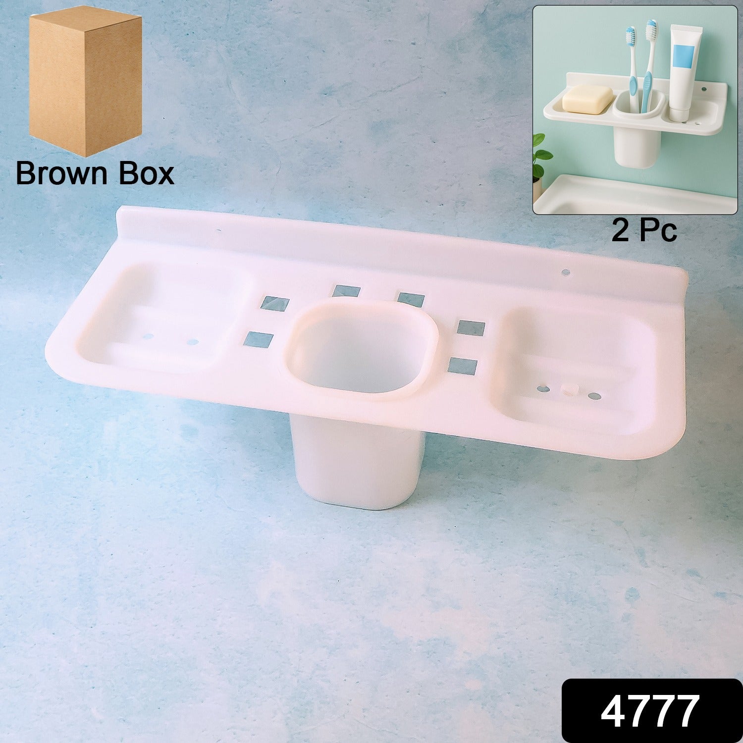 Plastic Soap Dish and plastic soap dish tray (2 Pc)