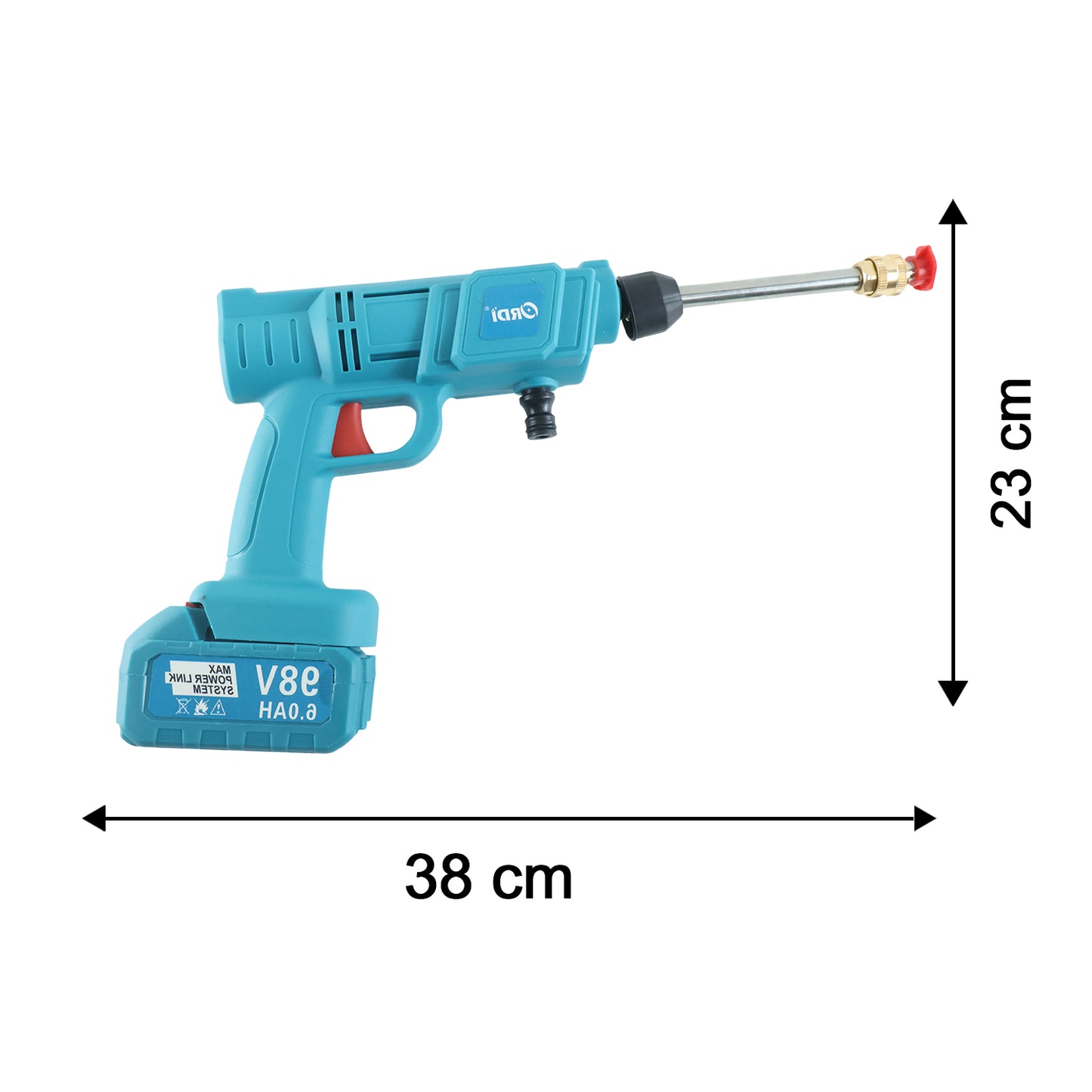 Wireless car washer product dimensions
