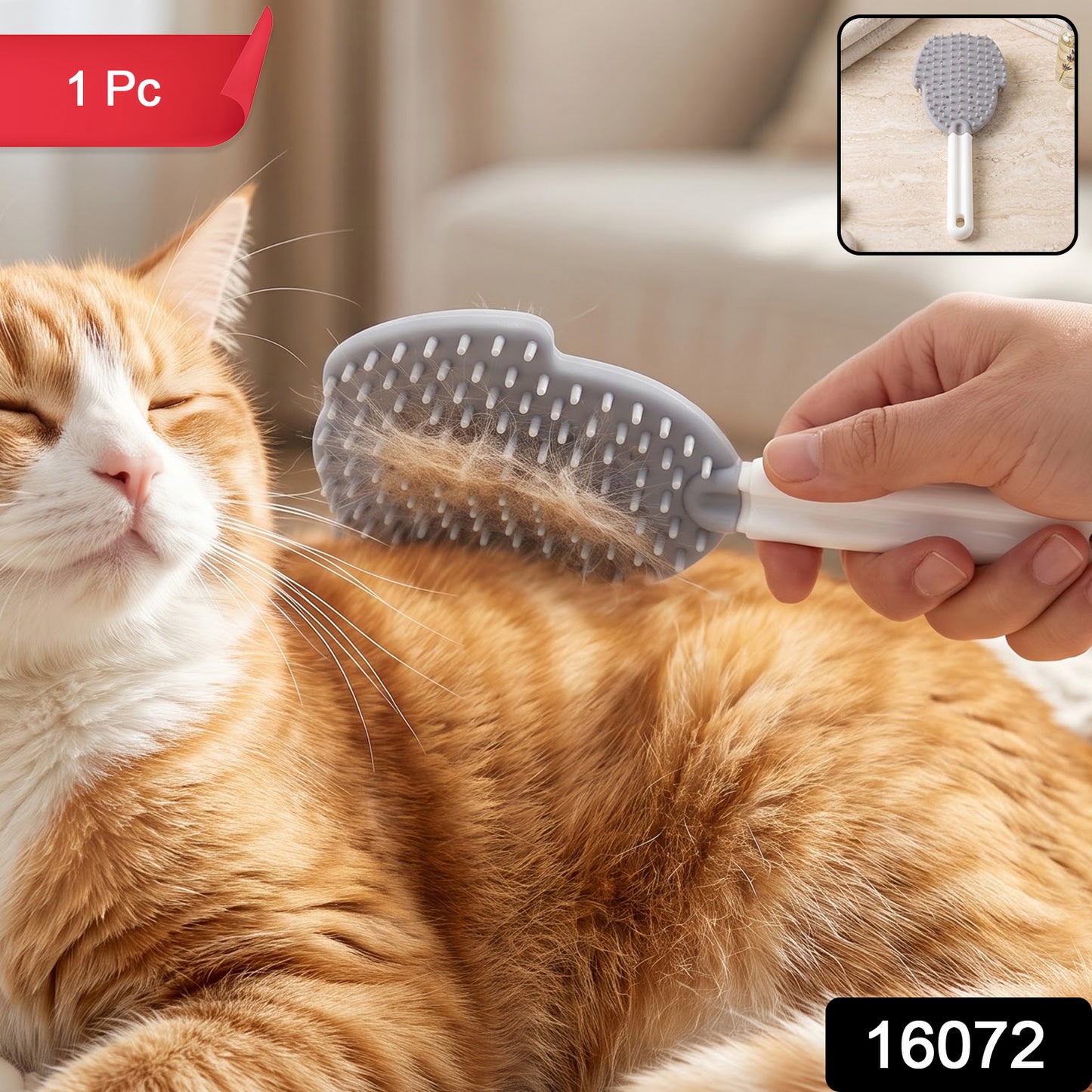 16072 soft pet grooming brush