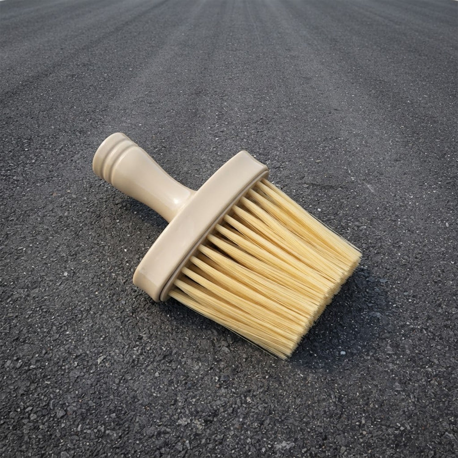 Car cleaning brush on white background