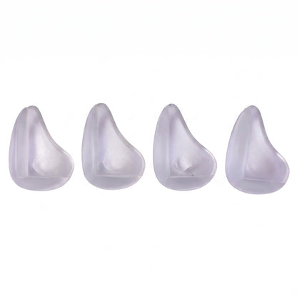 Table corner protectors on white background