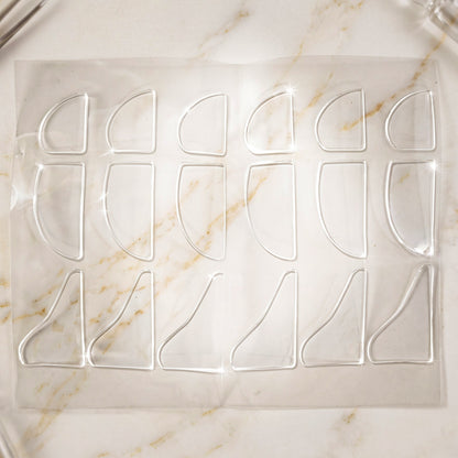 Transparent corner protector components display
