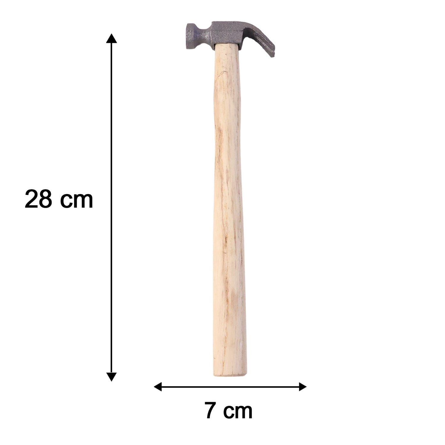 Wooden Handle Claw Hammer Heavy Duty Steel Head Hammer for Nails Carpentry (1 Pc)