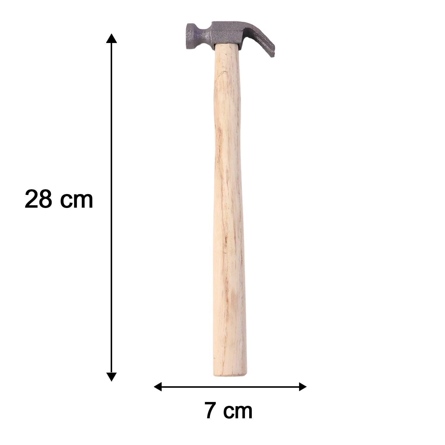 Wooden Handle Claw Hammer Heavy Duty Steel Head Hammer for Nails Carpentry (1 Pc)