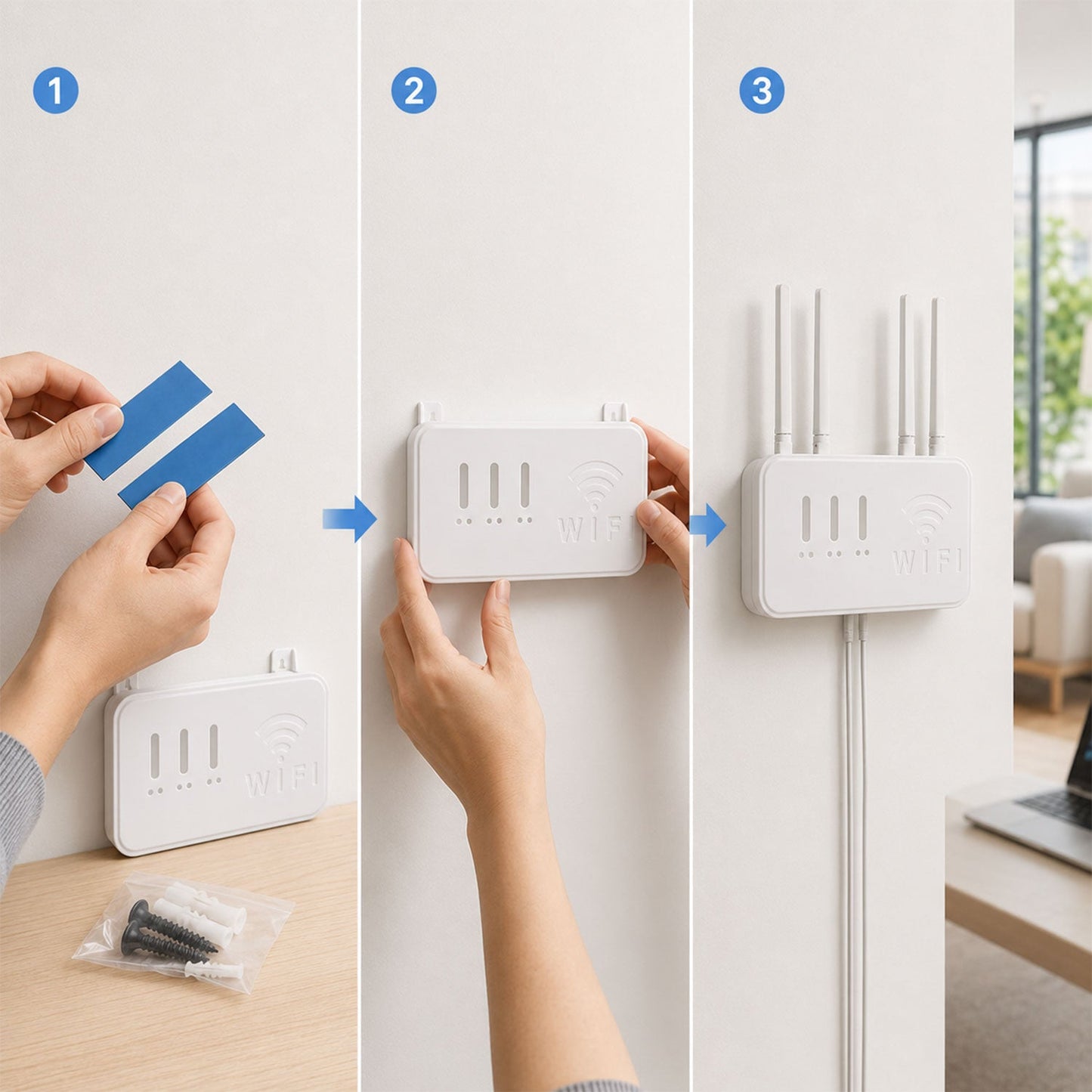 16115 wifi router holder install use