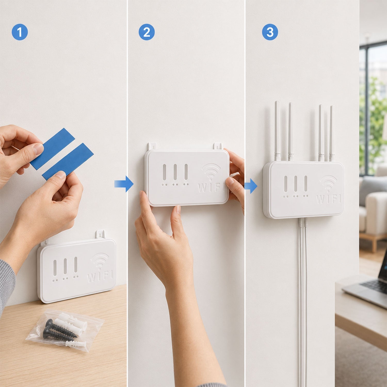 16115 wifi router holder install use