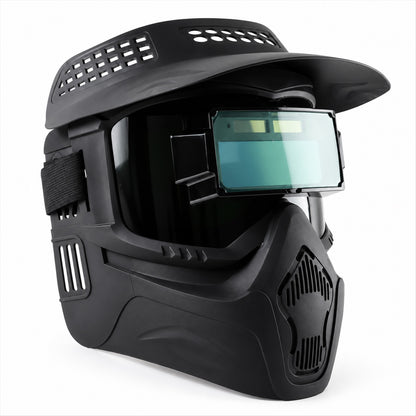 Automatic dimming welding mask - white background