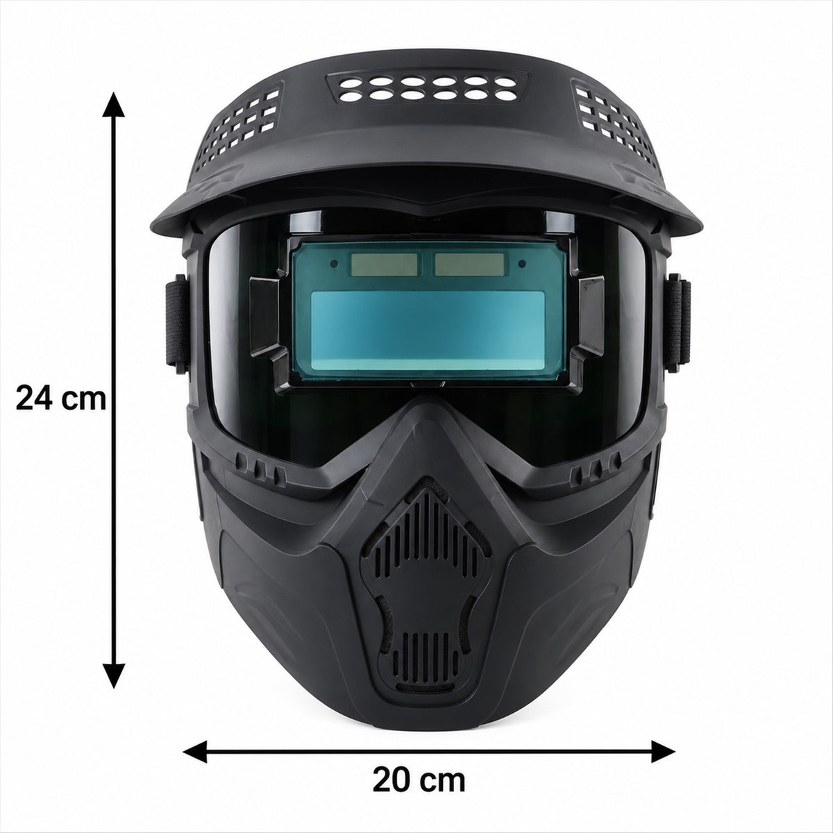 Automatic dimming welding mask - dimensions