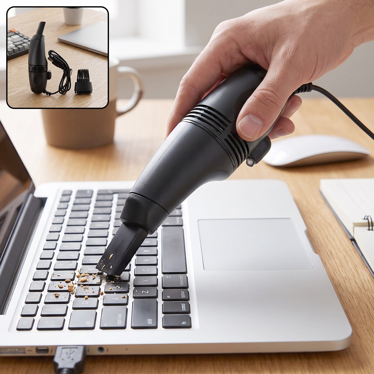 USB mini handheld vacuum cleaner for keyboard and desk