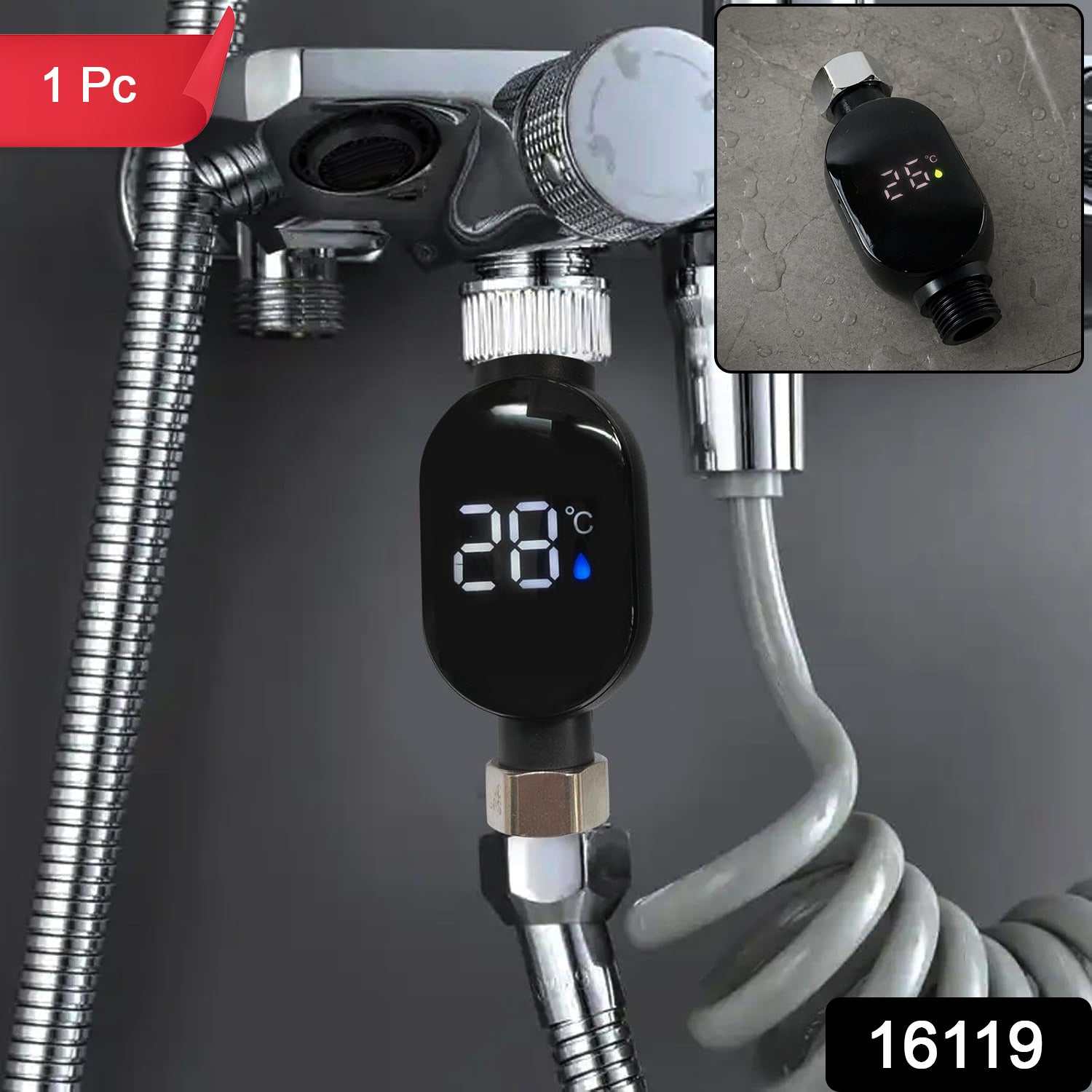 Digital shower thermometer SKU 16119