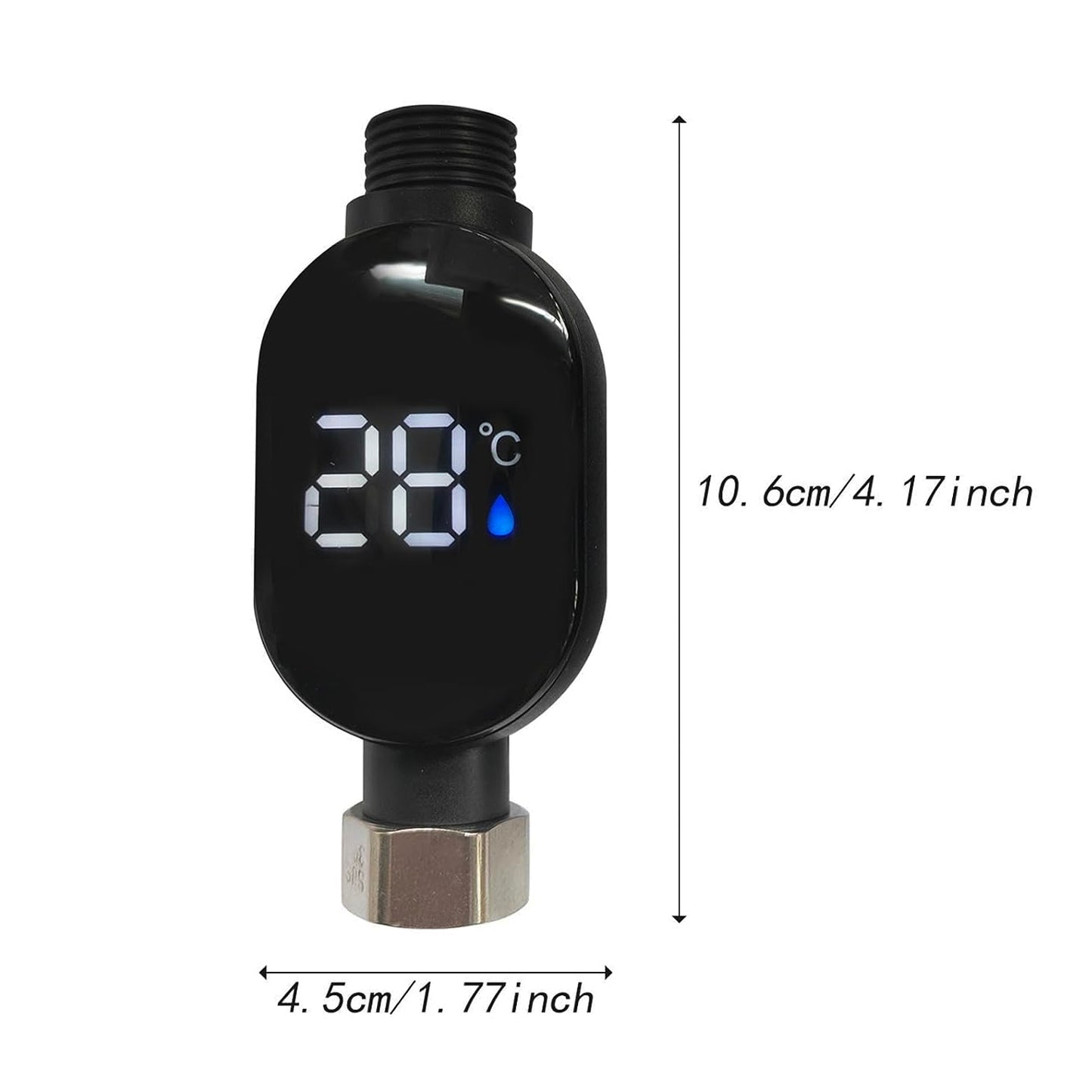Shower thermometer dimensions