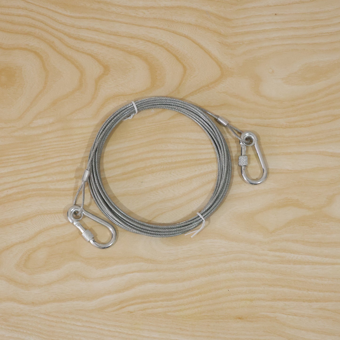 Steel wire rope with hooks live product photo