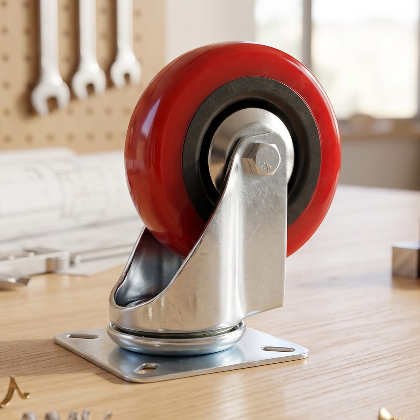 Heavy duty swivel caster trolley wheel - image 4