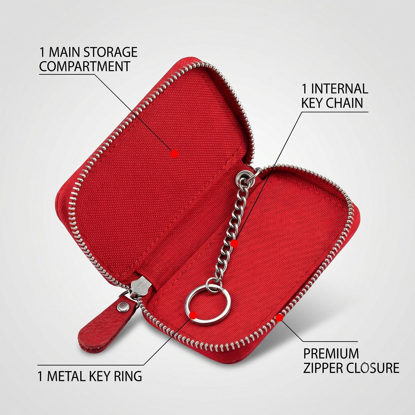 16127 leather car key holder live use