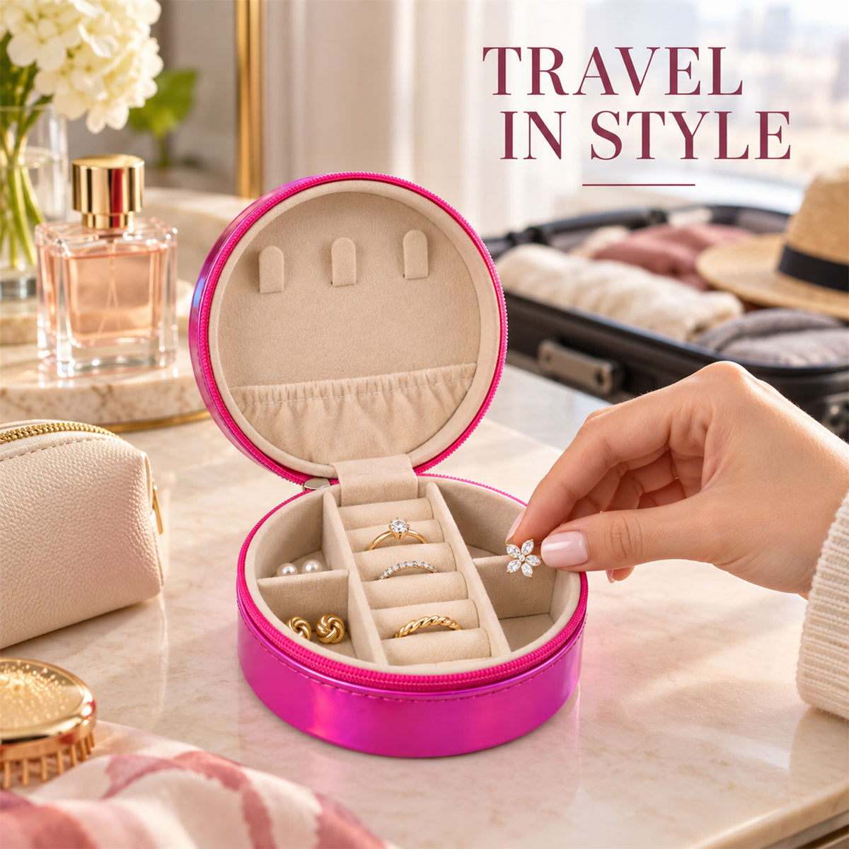 Round jewellery organizer features - view 04