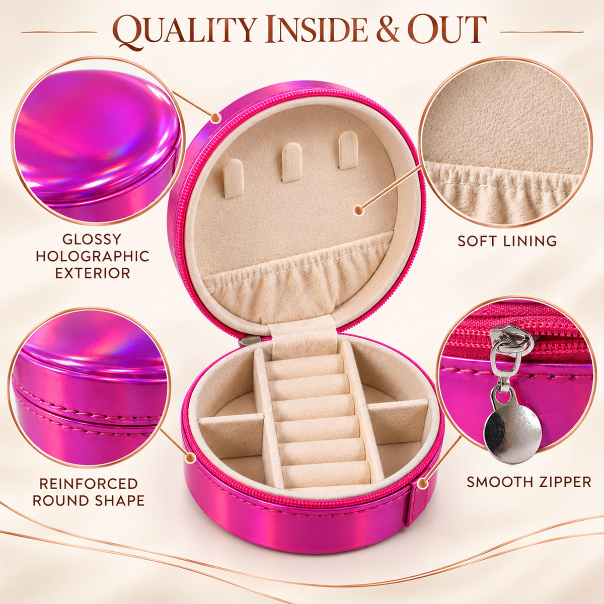 Round jewellery organizer features - view 05
