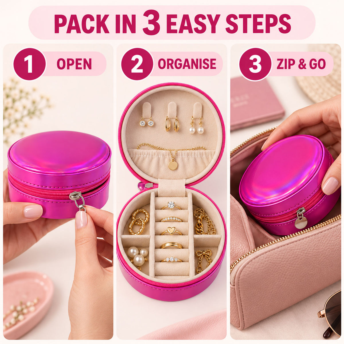 Round jewellery organizer features - view 08