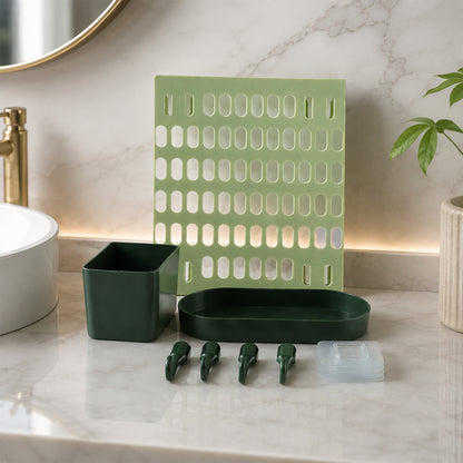 Wall mount kitchen storage organizer feature view