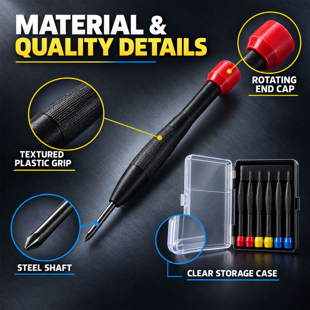 Precision screwdriver material and quality details