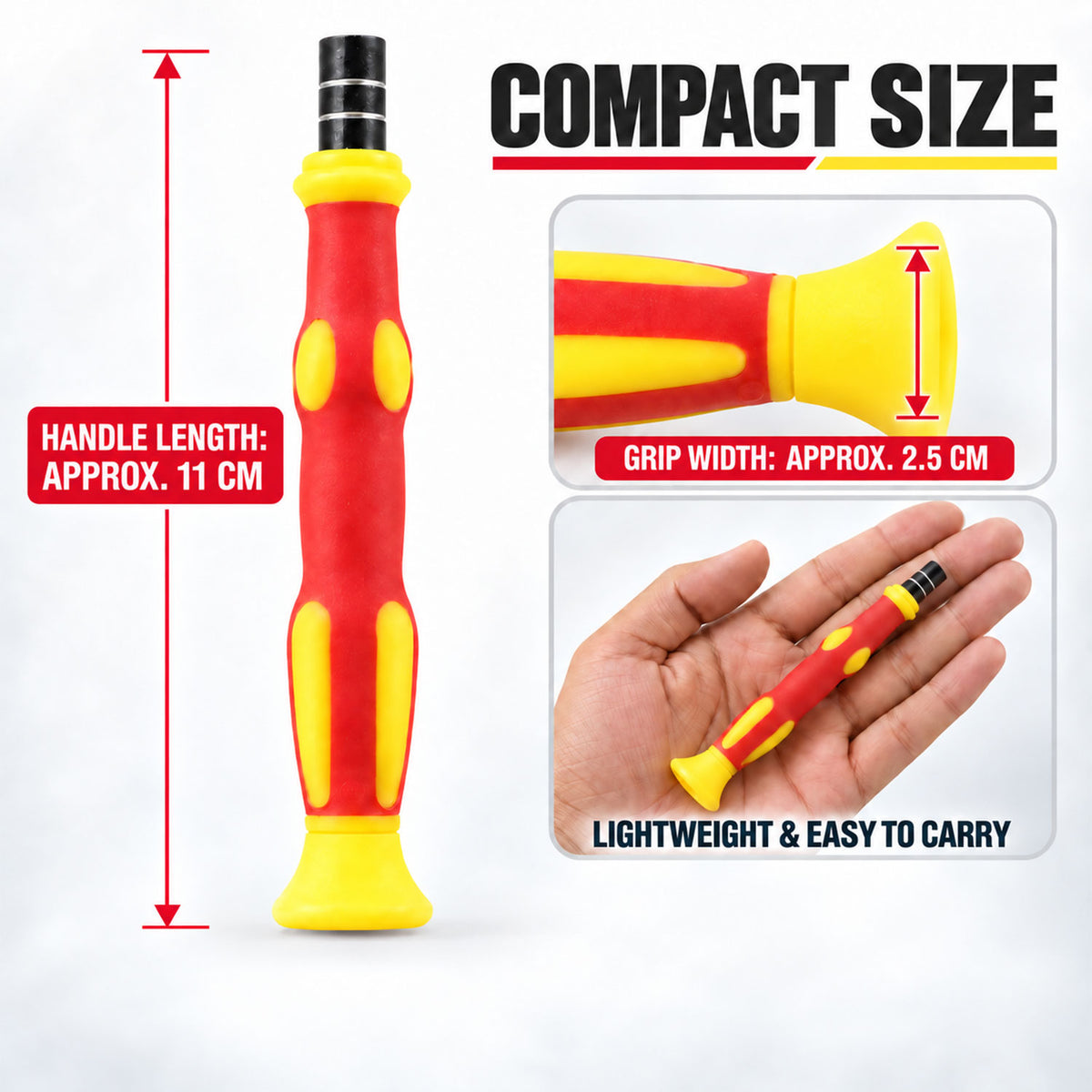 Precision screwdriver handle approximate 11 cm size