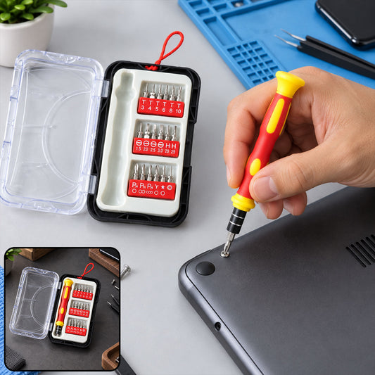 18 Pc precision screwdriver kit for multipurpose repair work