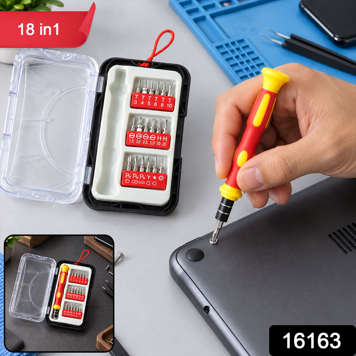 18 Pc multipurpose hand tool kit SKU 16163