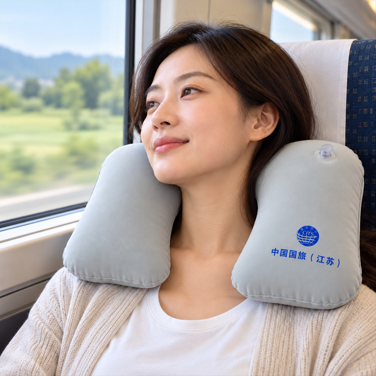 Inflatable travel neck pillow with flocked surface and air valve 1 piece Inflatable_Travel_Pillow_07.jpg