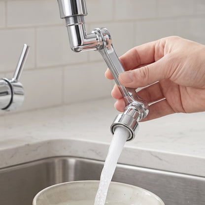 Flexible Faucet Splash Head Set for Kitchen 360 Degree Rotation (1 Set)