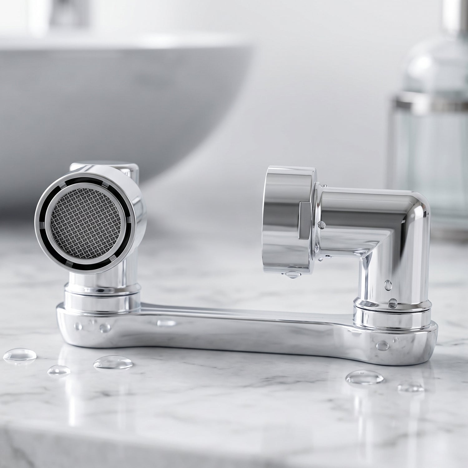 Flexible Faucet Splash Head Set for Kitchen 360 Degree Rotation (1 Set)