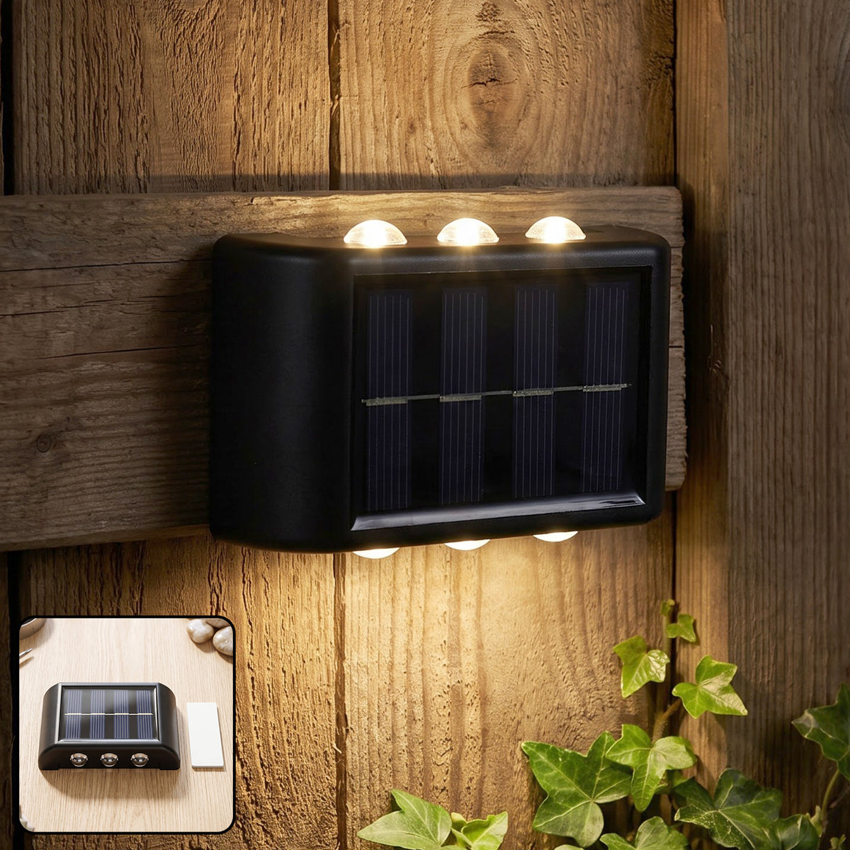 Solar outdoor wall lamp lifestyle view