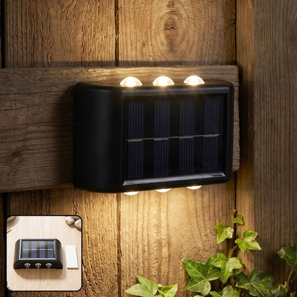 Solar outdoor wall lamp lifestyle view