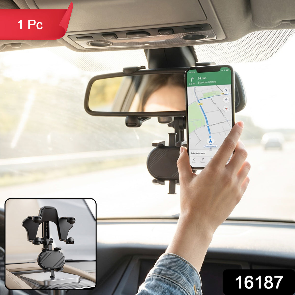 16187 plastic car phone holder SKU image