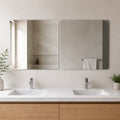 Self Adhesive Square Mirror Sticker Tiles for Bathroom Bedroom and Modern Decor