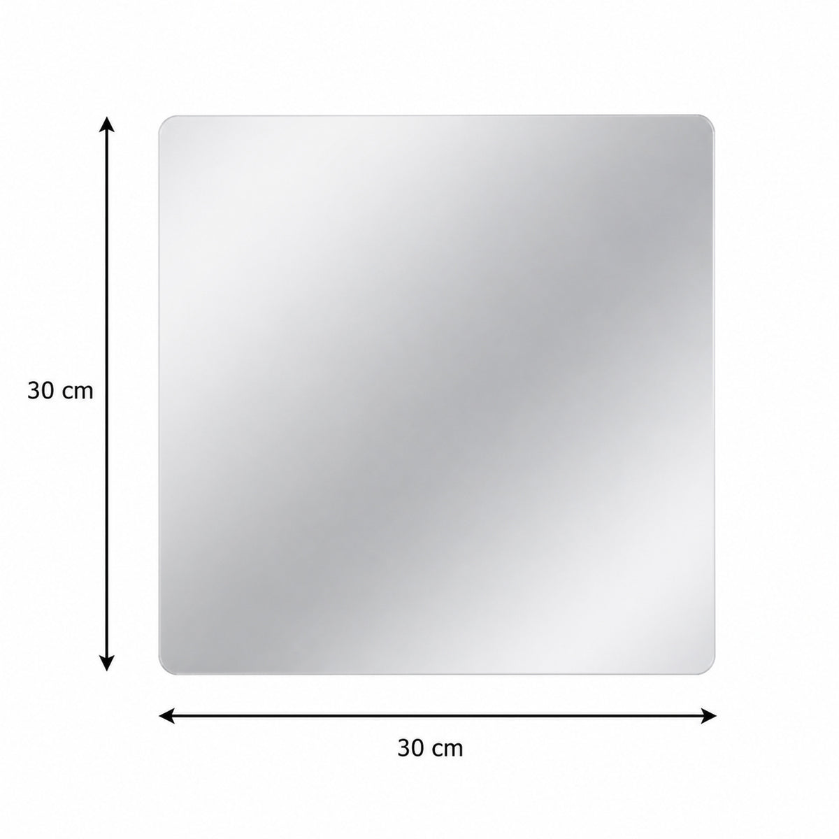 Square self adhesive mirror sticker image 6