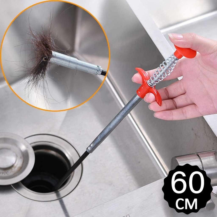 Metal Wire Brush Sink Cleaning Hook Sewer Dredging Device