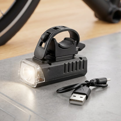 USB rechargeable bicycle headlight with handlebar mount - image 4