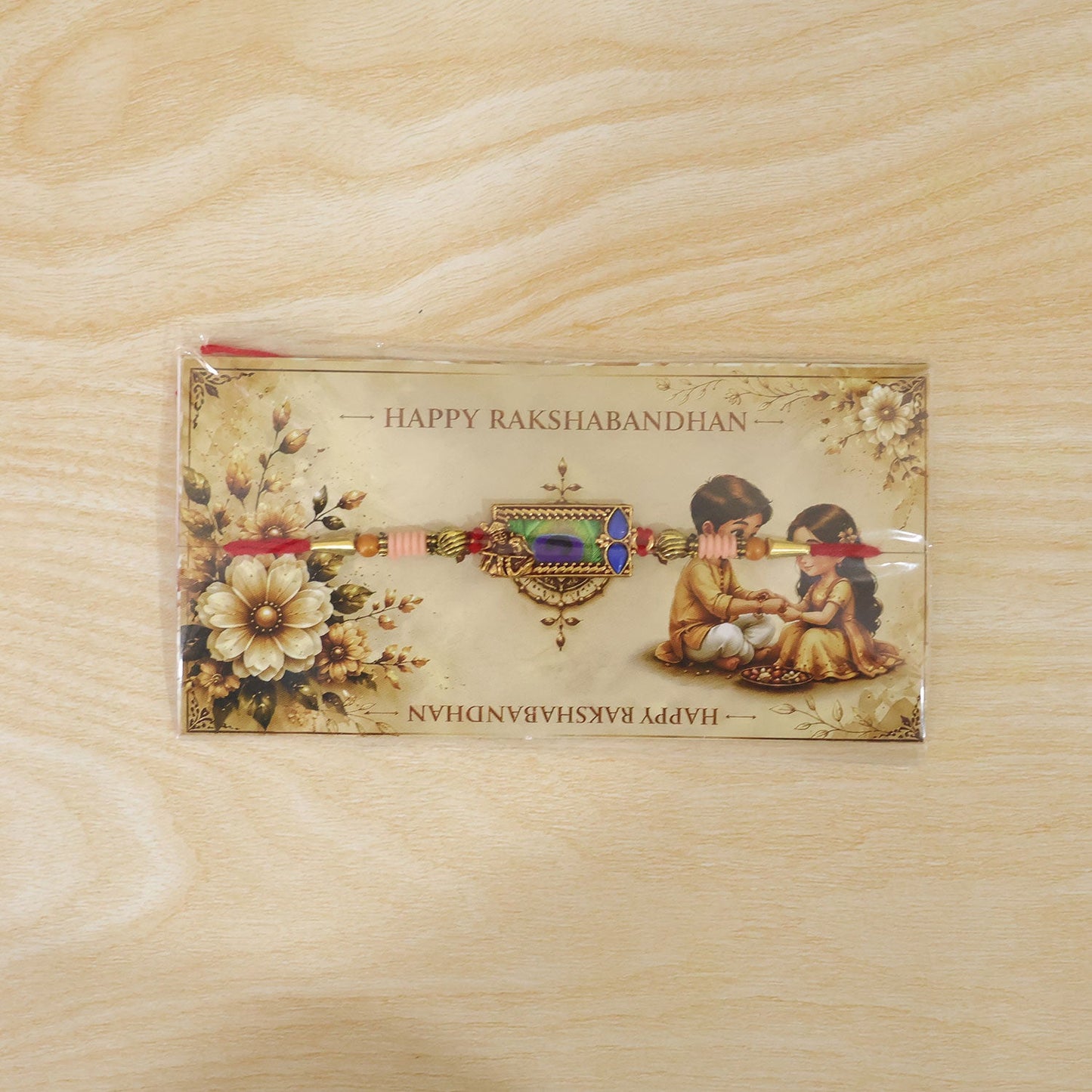 Group of Radha Krishna Rakhi designs showcasing variety and traditional craftsmanship.