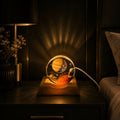 3D Solar System LED Night Lamp with Wooden Base USB Table Decor