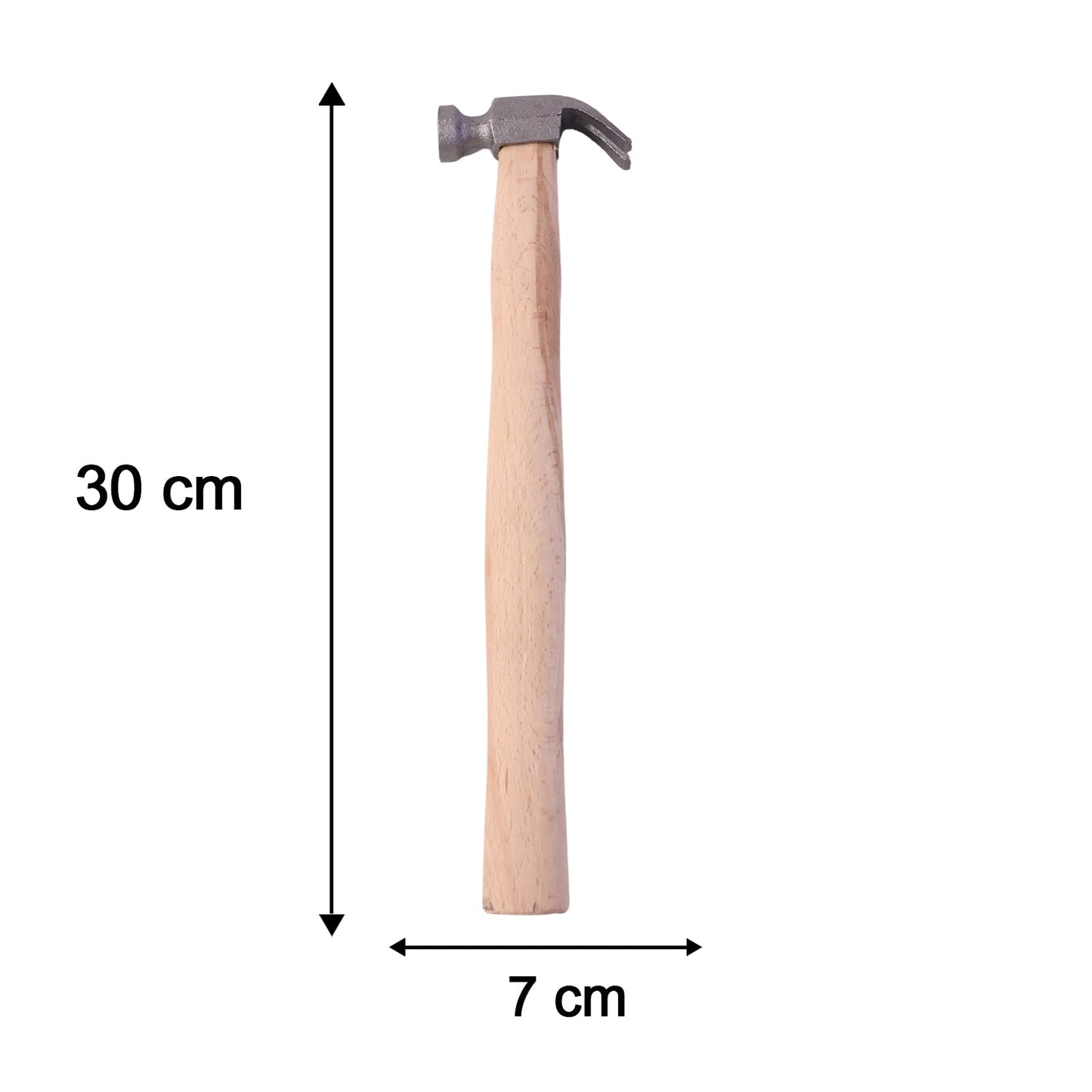 Dimensions and size of wooden handle claw hammer