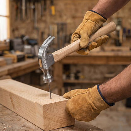 Hammer being used for carpentry work
