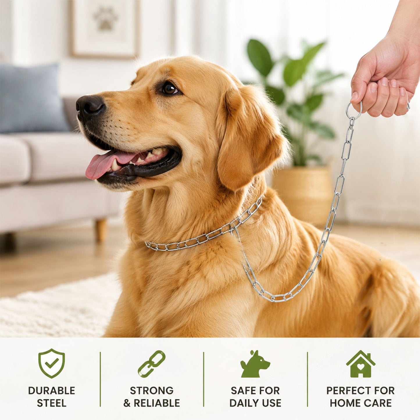 Dog leash clip feature detail