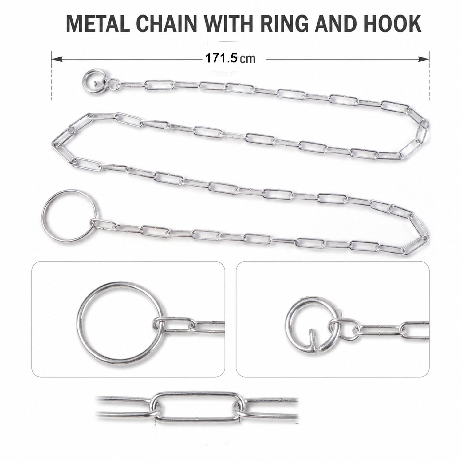 Dog chain leash size 67 inch