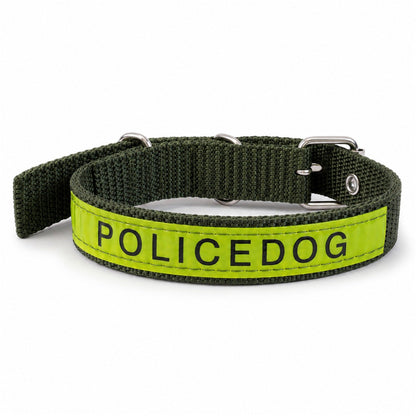 17058_nylon_dog_collar_with_metal_buckle white