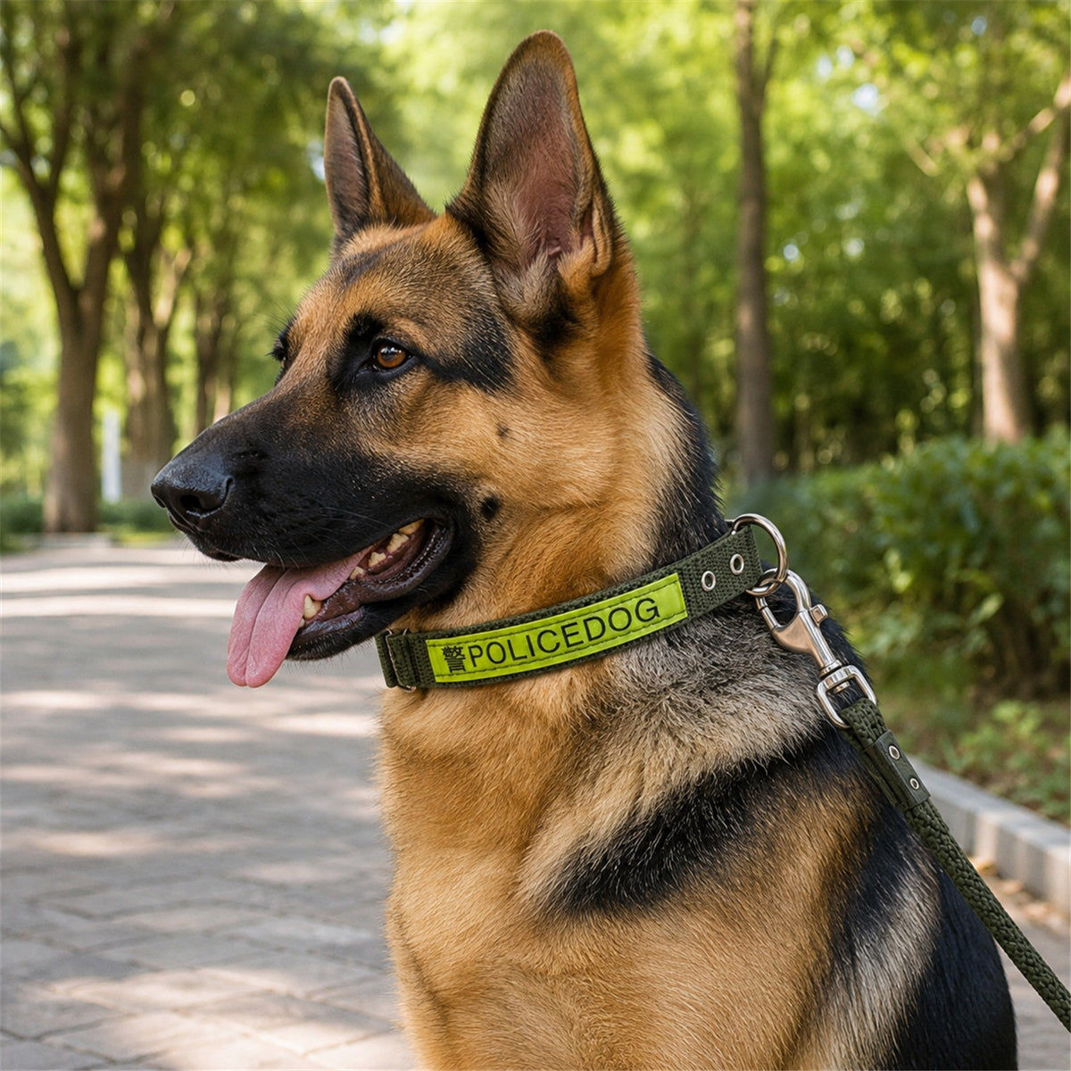 17058_nylon_dog_collar_with_metal_buckle image 5